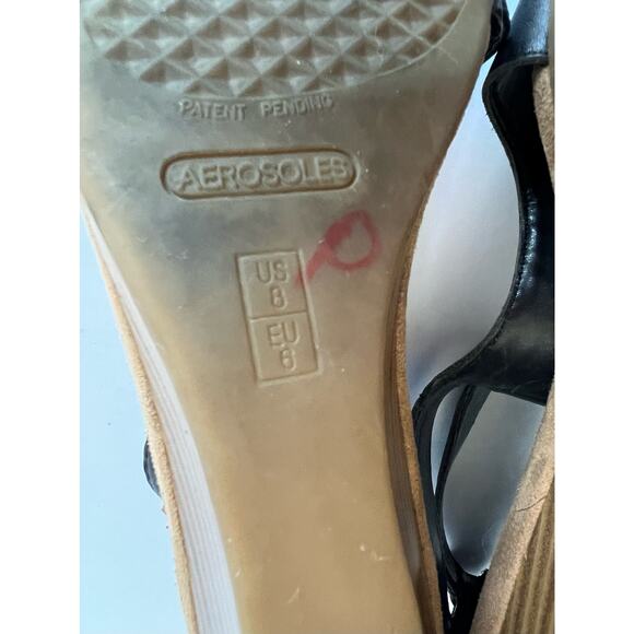 AEROSOLES Black and Brown Sandals - Picture 10 of 10